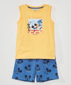 Ensemble débardeur + short 'Mickey' - 2 pièces - Orange