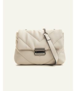 Petit sac similicuir bandoulière DL-MIA - Beige