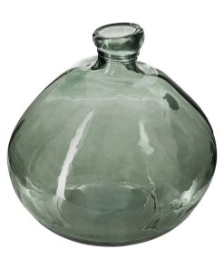 Vase rond verre recyclé Uly vert D33 - Vert