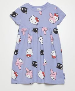 Robe en jersey 'Hello Kitty' - Bleu