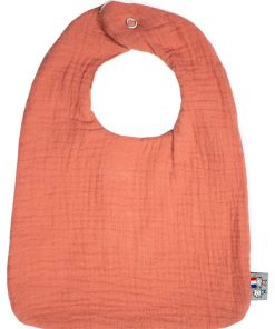 Bavoir en gaze de coton, Jeanne - Marron