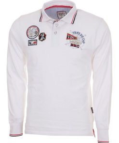 Polo manches longues garçon ECAPLANO - Blanc
