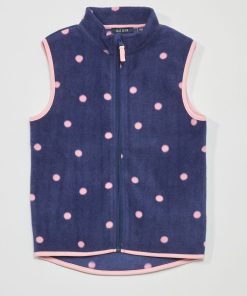 Veste en polaire sans manches - Bleu