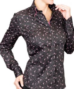 Chemise double col WILMA - Noir