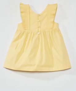 Robe en popeline - Jaune