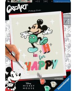 CreArt Peinture au numéro : Grand Format : Mickey Mouse : H is for Happy - N/A