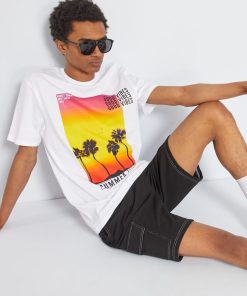Tee-shirt imprimé 'California' - blanc