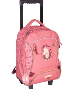 SAC A DOS A ROULETTES STALLA BIANCA COUNTRY - Rose