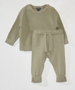 Ensemble en maille - 2 pièces - gris