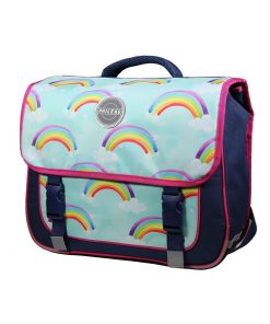 BAGTROTTER Cartable 38 cm Phileas Arc En Ciel Bleu - Système Smart Comfort - Bleu
