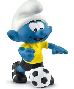 Figurine Schtroumpf footballeur avec ballon - N/A