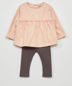 Ensemble t-shirt + legging - 2 pièces - PINK MESS
