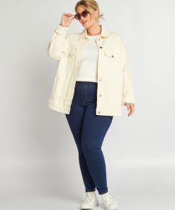 Veste en jean - Ecru