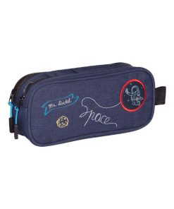 FOURRE-TOUT DOUBLE COMPARTIMENT KIP MR ROCKET - Bleu