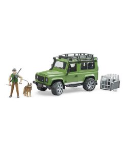 Land Rover Defender Station avec garde forestier et son chien - N/A