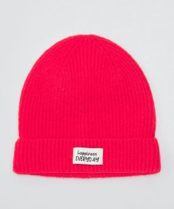 Bonnet en maille - Rouge