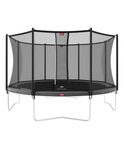 Trampoline 380 BERG gris Regular Favorit + Filet de sécurité Comfort - Gris