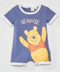 Barboteuse à rayures 'Winnie l'Ourson' - bleu