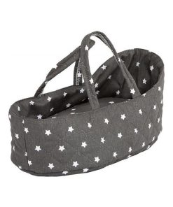 Couffin poupée 36 cm STARS gris - N/A