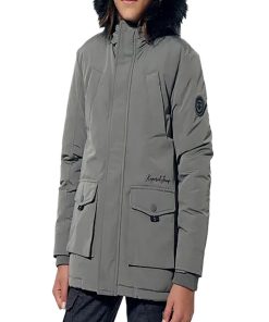 Parka À Capuche Kaporal Enfant Jopa - Gris