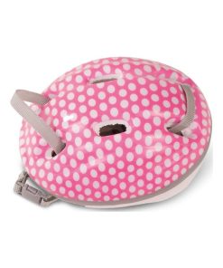 Casque vélo points blancs poupée bébé - N/A