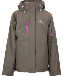Parka de ski femme ADIKA - Gris taupe