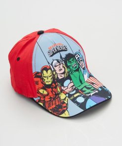 Casquette 'Avengers' en toile - Rouge