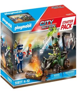 70817 'playmobil' Starter Pack Policier Et Démineur - N/A