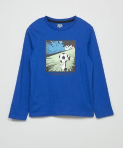 T-shirt imprimé - Bleu