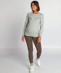 Pull grossesse et allaitement - Vert