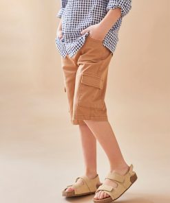 Bermuda en twill, - Beige