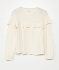 T-shirt à volants - Blanc