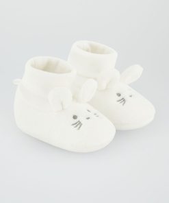 Chaussons 'Lapin' - Blanc