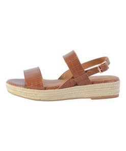 Sandale Compensée The Divine Factory QL4348 - Marron