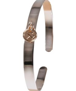 Jonc MADE IN FRANCE - Plaquée Argent, Or & Or Rose - Rose