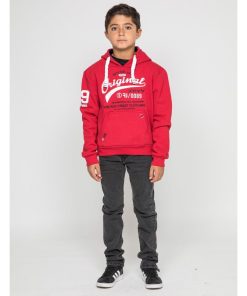 Sweat capuche WARLUZ-J - Rouge