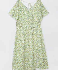 Robe midi avec imprimé 'JDY' - Vert