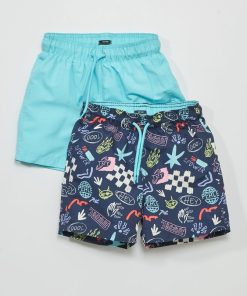 Lot de 2 shorts de bain - Bleu