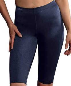 Legging court cycliste de sport massant - Bleu