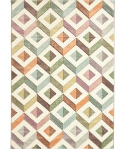Tapis salon 160x230 DUBAO Multicolore OEKO TEX idéal pour Salon - Multicolore