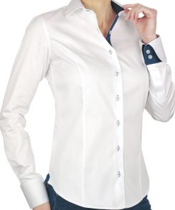 Chemise brodée UBIQUITY - Blanc