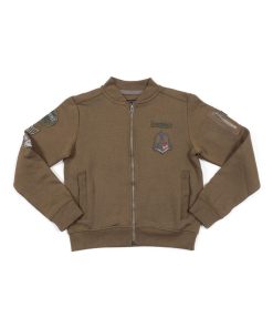 SWEAT ZIPPE WOLFIK BOY - Kaki