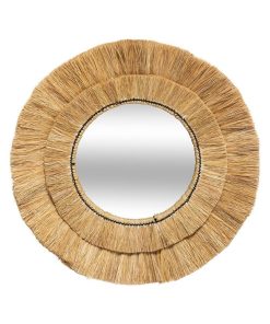 Miroir raphia Safari D57 - Beige