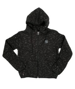 Sweat à capuche zippé WANTOS BOY - Noir