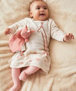 Robe girafe, beige/rose - Beige