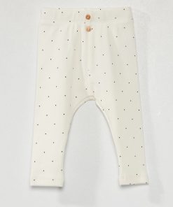 Legging en maille côtelée - Blanc