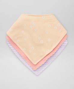 Lot de 3 bavoirs triangle - Orange