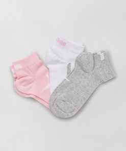 Lot de 3 paires de chaussettes 'Puma' - rose/blc/gris