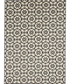 Tapis salon 140x200 BC CARREAU DE CIMENT Gris fabriqué en Europe Exclusivité idéal pour Salon - Gris