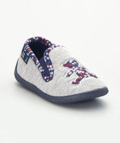 Chaussons 'Lulu Castagnette' - Gris/bleu
